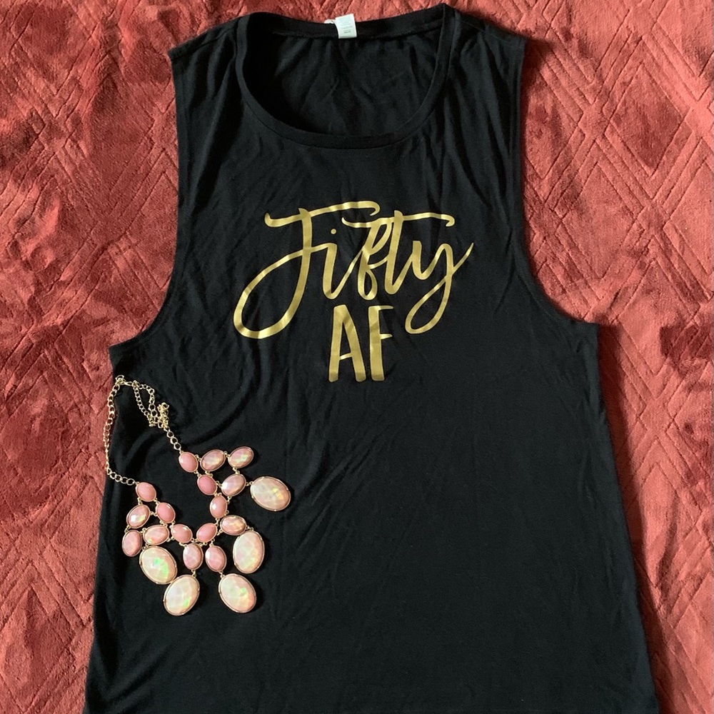🎊Fifty AF T-Shirt Celebrate the big 50🎉🎊🎈L FAB